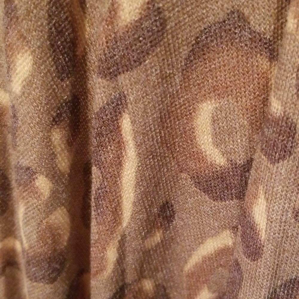 Plus - Animal Print Open Front Cardigan/Kimono - Picture 7 of 7